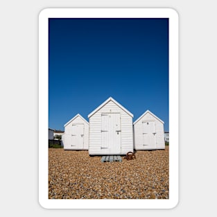 White beach huts, Sticker